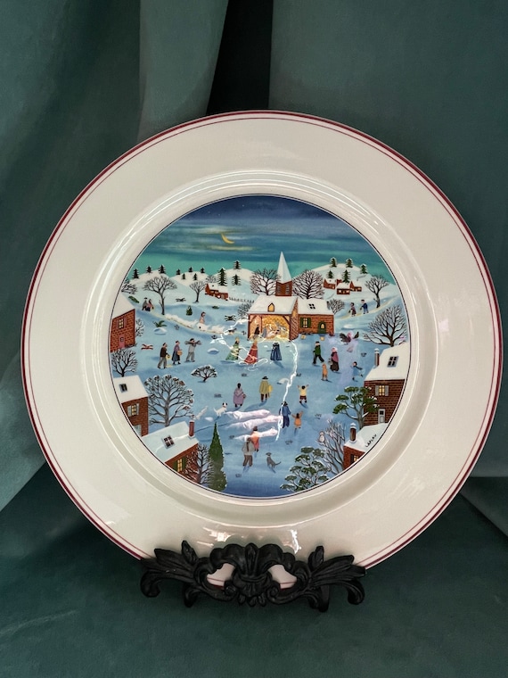 Villeroy & Boch Naif Christmas Porcelain Serving Chop Plate