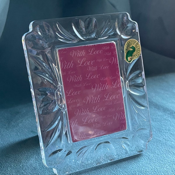 Waterford Crystal "With Love" Hearts 2 x 3 Frame by Artist Paul Fitzgerald