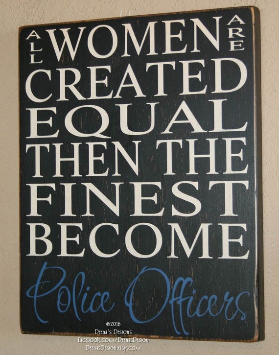 Female Police Officer Sign Gift - Police Wall Decor Female Police Officer Sign Gift - Police Wall Decor