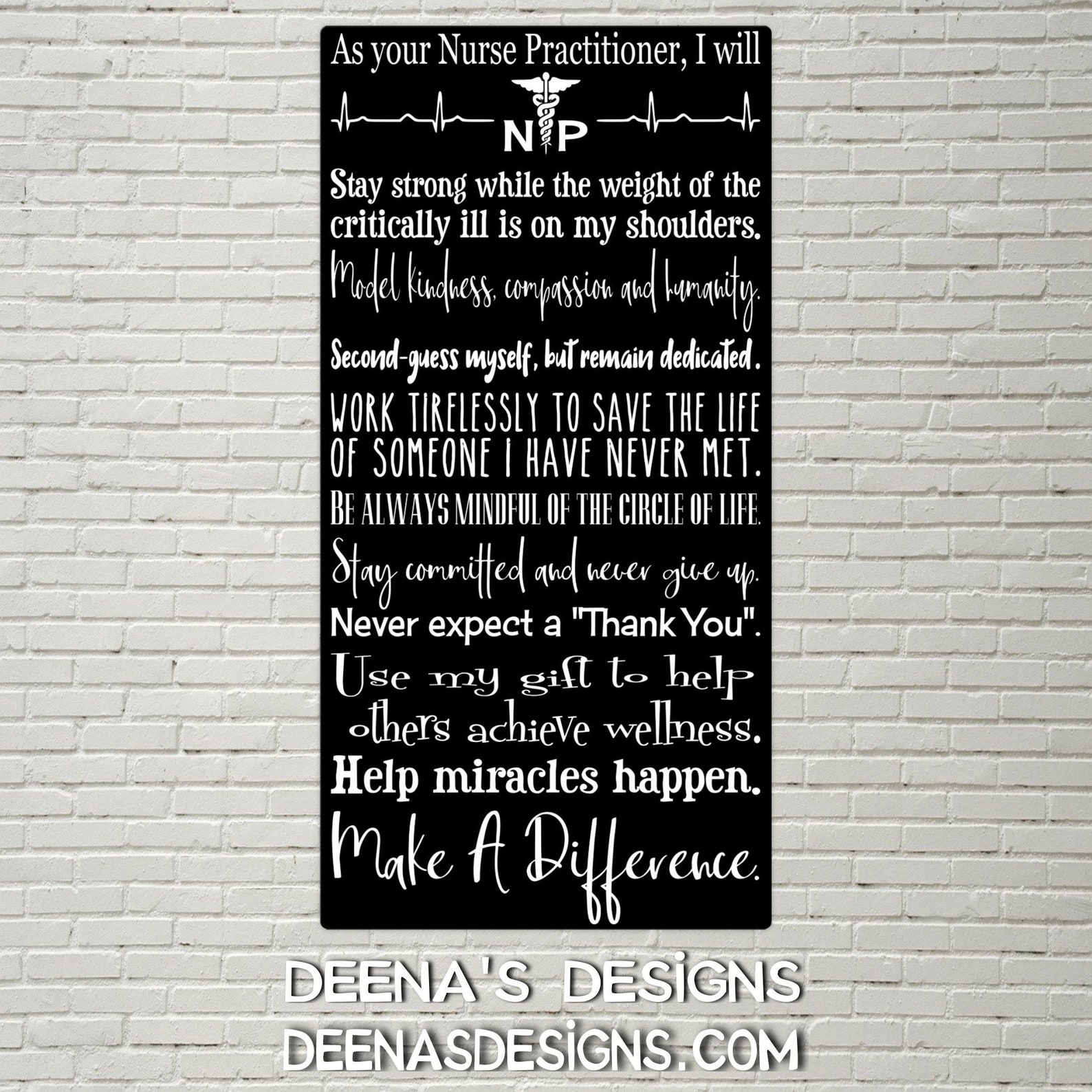 Nurse Practitioner Sign Physician Assistant Decor NP Etsy