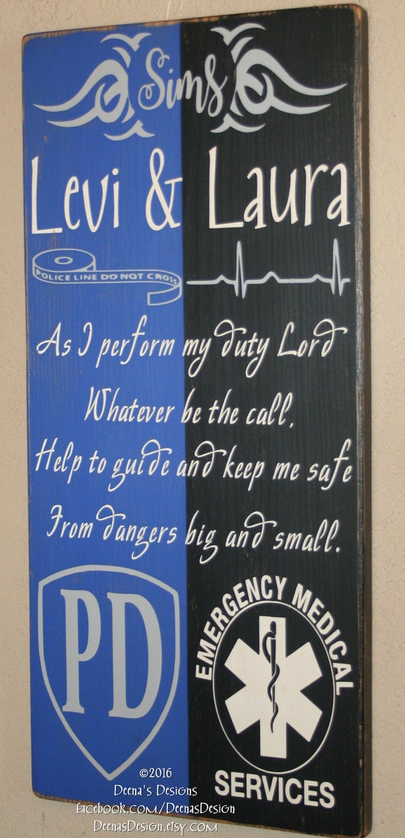 Police Sign First Responder Gifts 