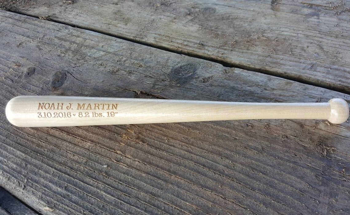 Laser Engraved Baseball Bat 10 mini Personalized Etsy