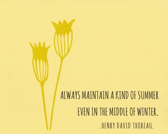 Thoreau quote | Etsy