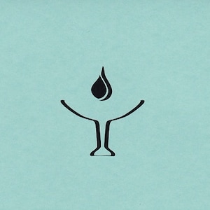 UU Chalice / Greeting Card / Pool Blue