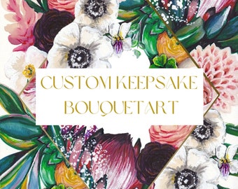 Custom Bouquet Keepsake Portraits