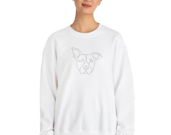 Custom Pet Line Art Crew Neck Sweatshirts & T-shirts