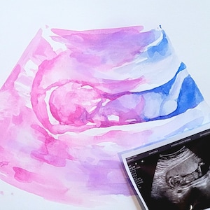 Portraits souvenirs personnalisés en aquarelle par ultrasons