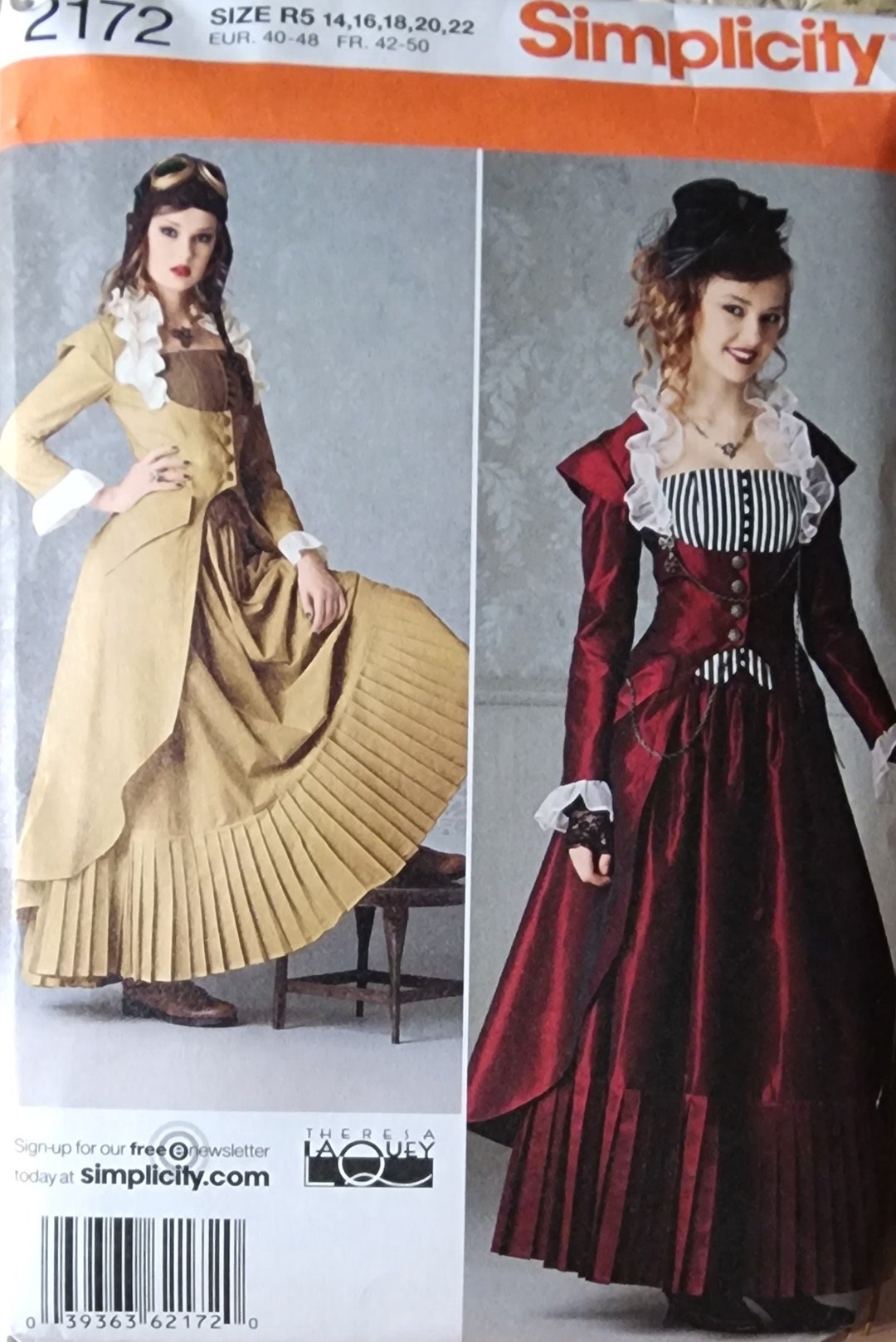 Simplicity Period Historical Costume Pattern. 2172. HH Size (6 - 8 - 10 ...