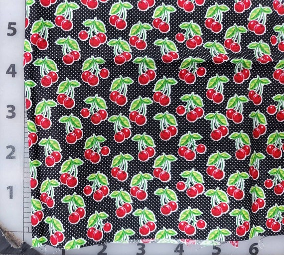 One PCS Cotton Fabric Pre-Cut Quilt cloth Fabric for Sewing Cherry D2 