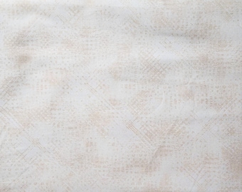 Quilt backing 108" wide, 100% cotton, sold by the half (1/2) yard.  Cut upon order in a single length. cream tan taupe faint basket weave