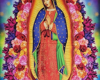 Virgen De Guadalupe Fabric Etsy