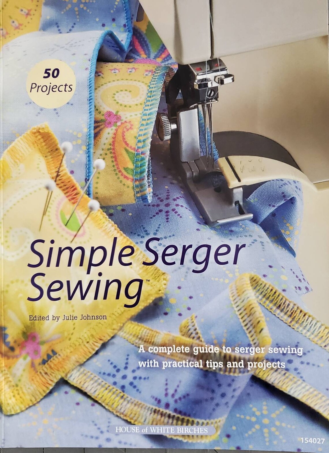 Soft cover book. Simple Serger Sewing a complete guide to Etsy