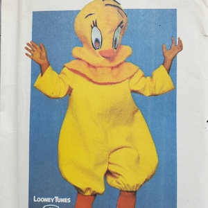 Quick Butterick vintage 1978, patrón sin cortar #6350. Piolín. Producto con licencia oficial de Warner Brother. Looney Tunes. Talla única (s-m-l)