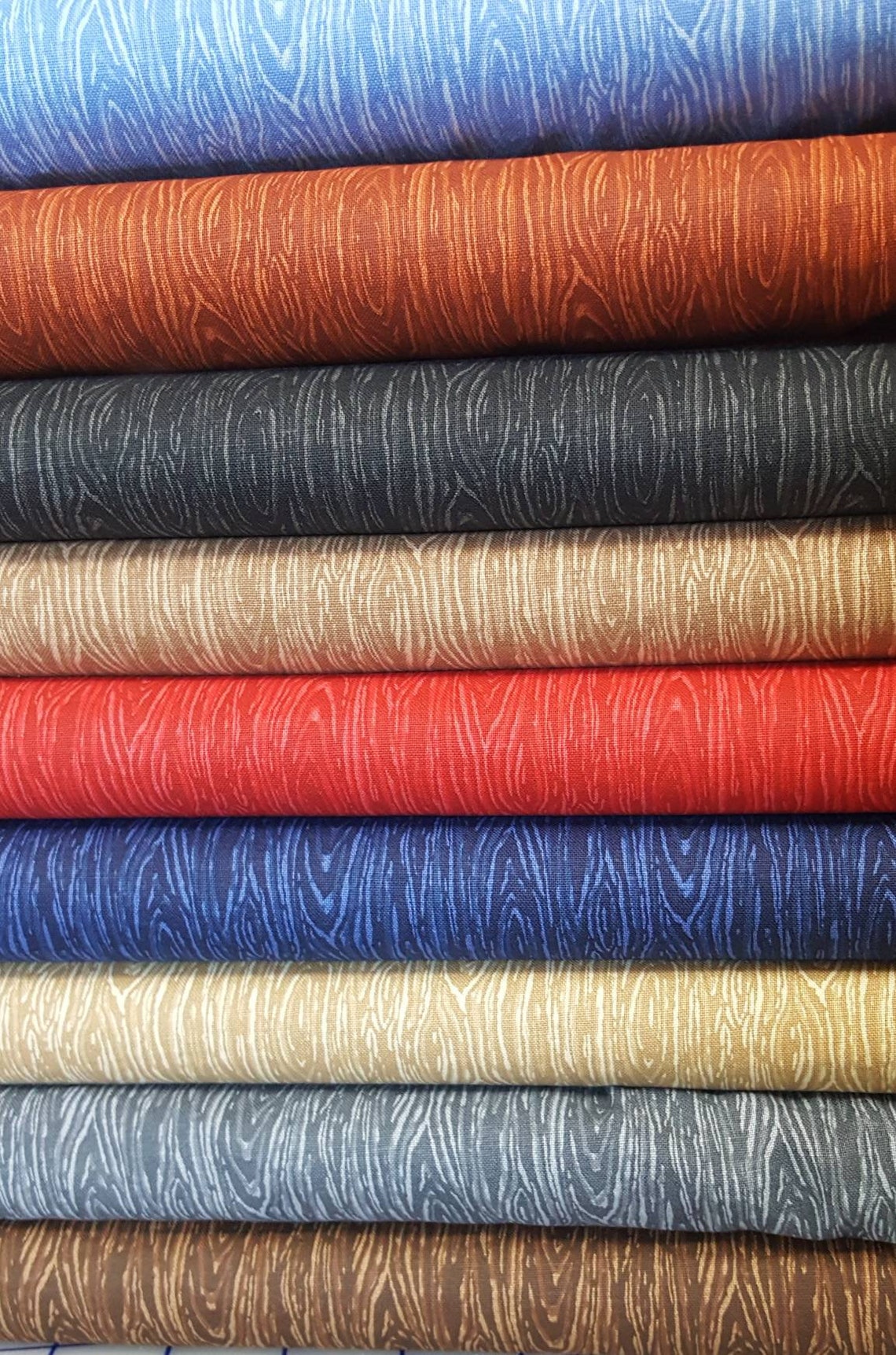 Wood grain look 100 cotton Quilting fabric 1 precut FAT Etsy