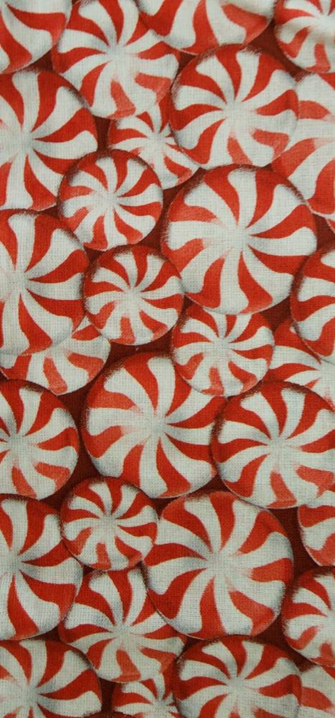 Traditional Christmas Peppermint Candy Rounds. Red & White Etsy