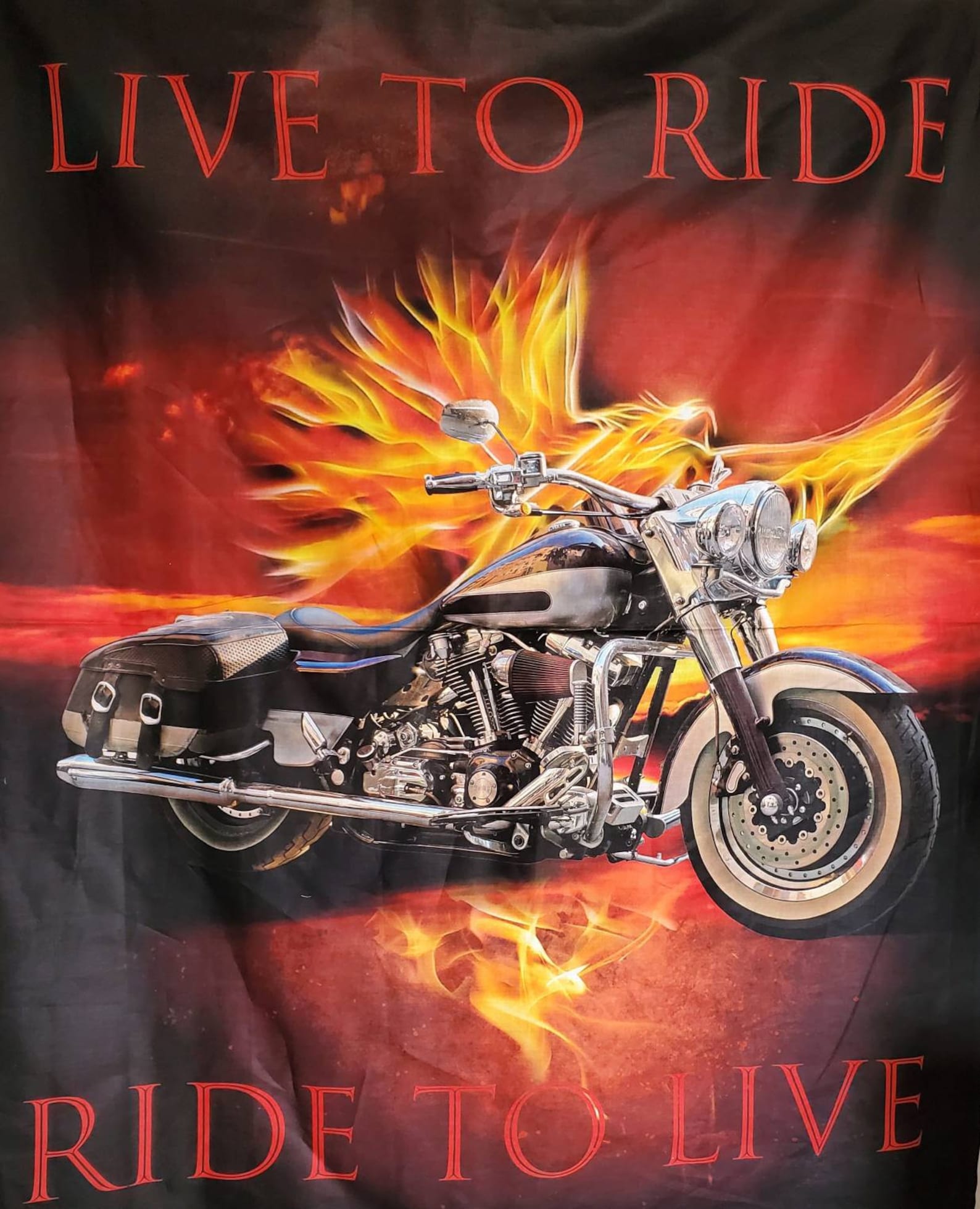 100% Cotton Quilting Motorcycle Biker Harley Davidson Look. - Etsy