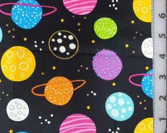 Greetings From Outer Space Fabric Panel Black - Etsy