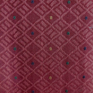 Home dec. upholstery fabric, woven rich deep burgandy  58&quot; wide. sold by 1/2 yard cut on order. Think jacket vest chair throw pillow.