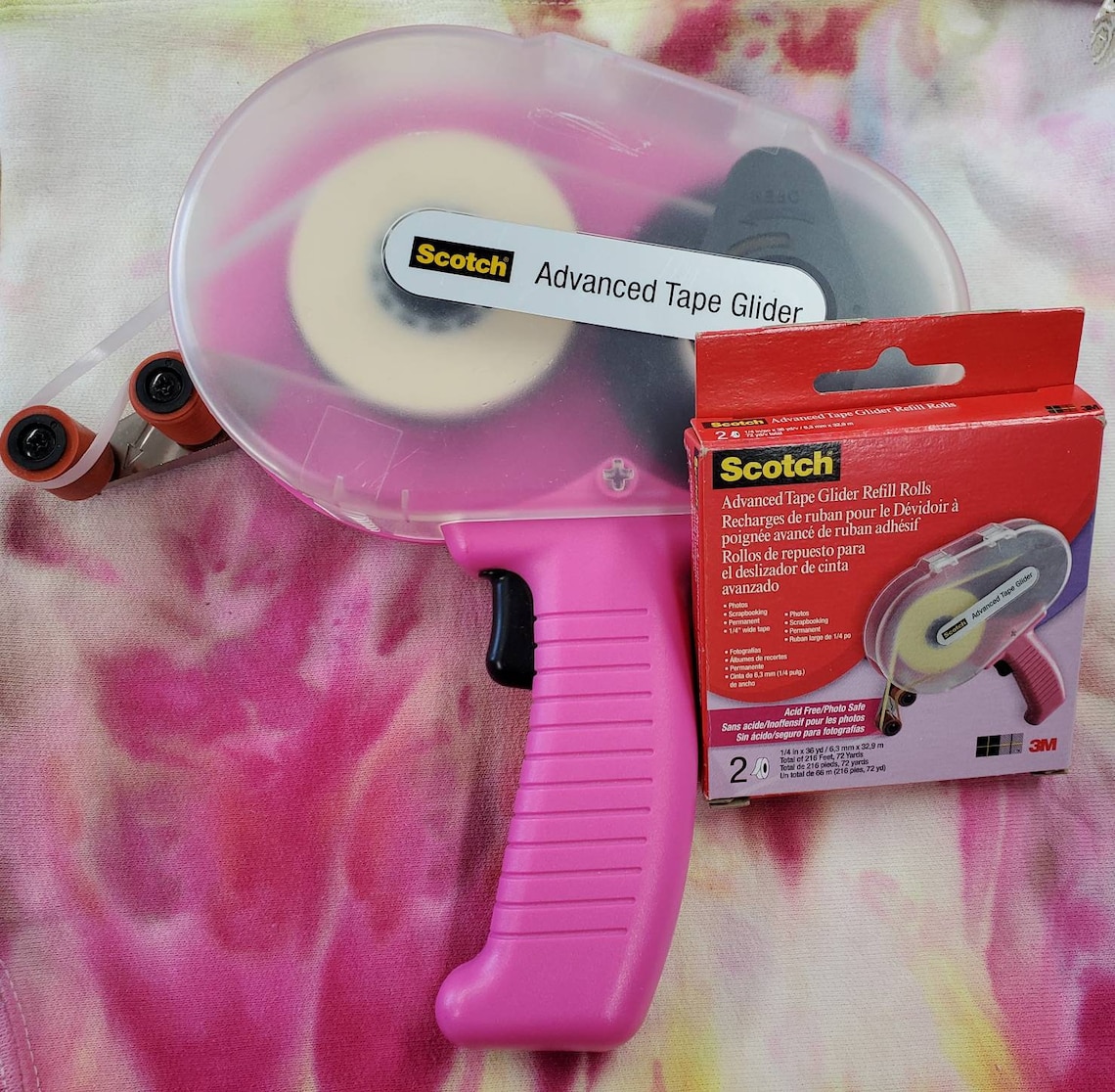 Scotch advanced tape glider gun dispenser and 2 new acid free Etsy