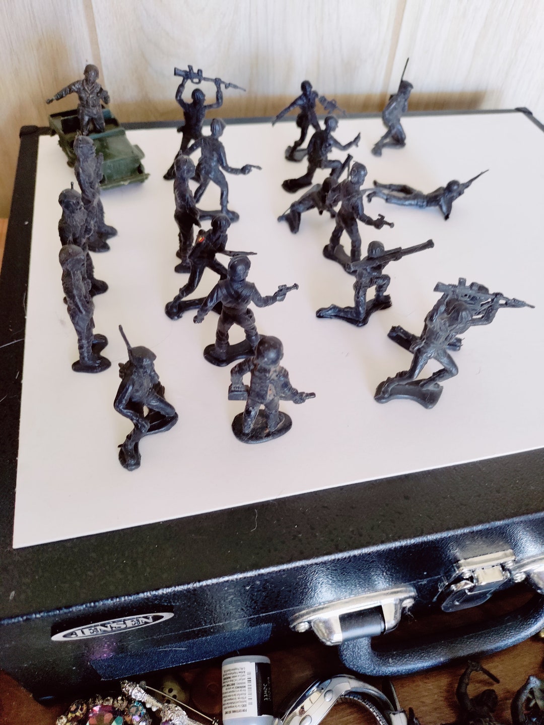 20 Black Toy Soldiers Probably 1960’s or 70’s Plus a Jeep - Etsy