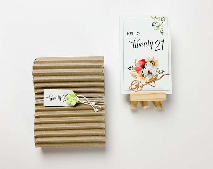 2021 Easel Desk Calendar 2021 Floral Desk Calendar 2021 Etsy