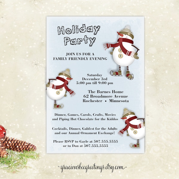 Family Get Together Invitation Template Etsy