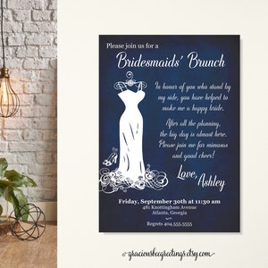 Bridesmaids Brunch Invitation: Bridal Party Luncheon (Digital File)