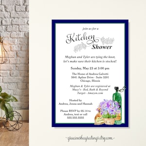 Kitchen Wedding Shower Invitation: Stock the Kitchen (Digital File)