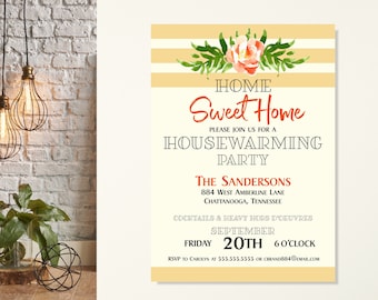 Home Sweet Home Housewarming Invitation, New Home Party, Housewarming Party Invitations, Open House Invite, Welcome Home Party, New Home