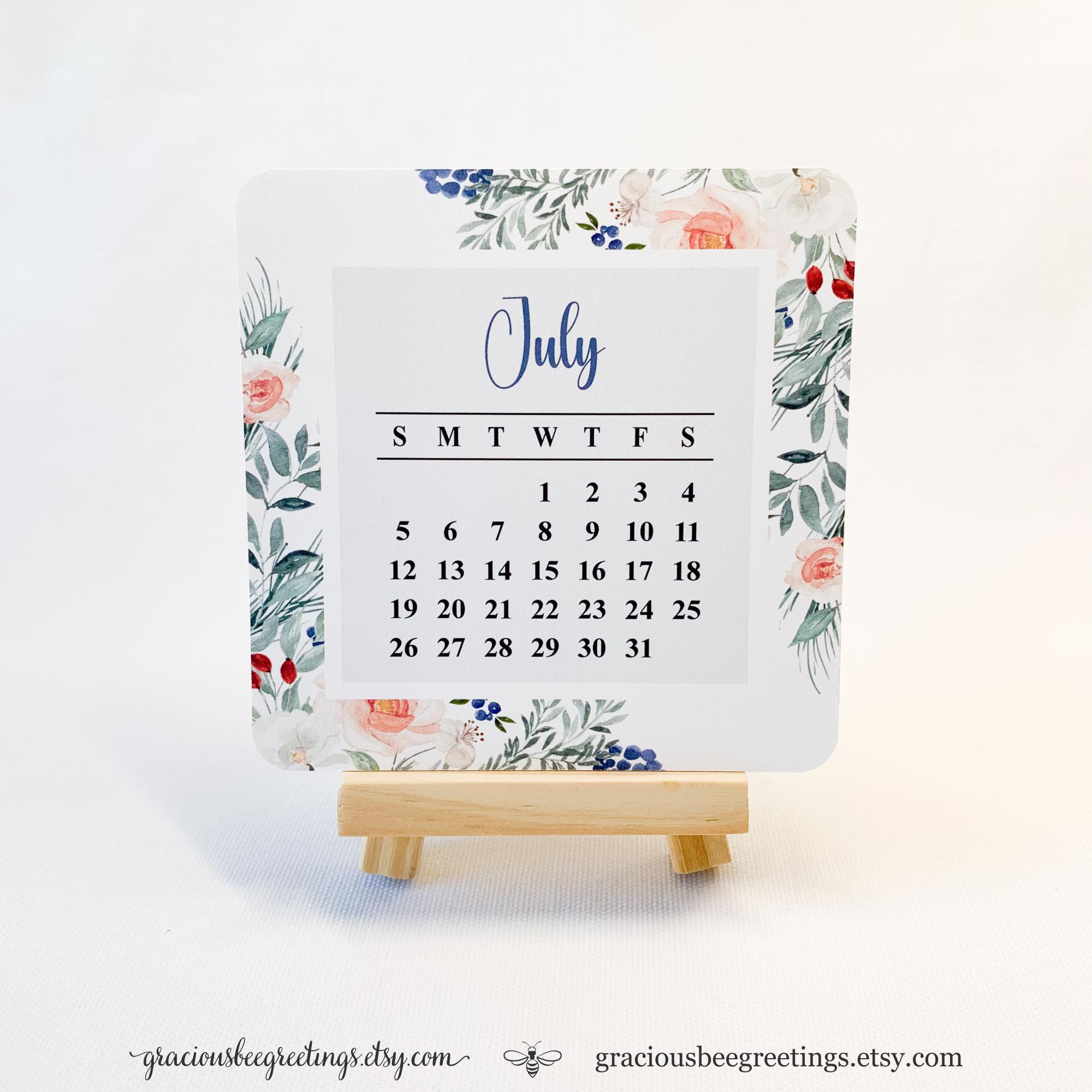 2026 Summer Rose Personalized Desk Calendar, Rose Fine Art 2026 Planner, Rose Floral Desk Calendar, Gardener's Calendar Gift, Floral Gift