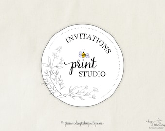 Custom Invitation Printing Service: 5x7 Invitations with Envelopes