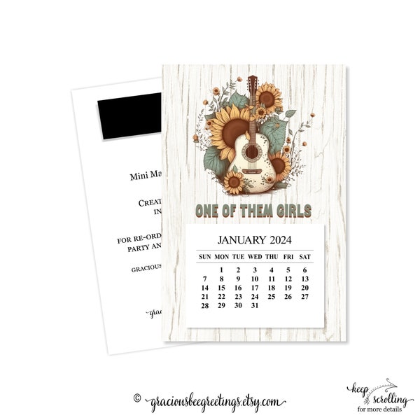 2025 Western Calendar Etsy