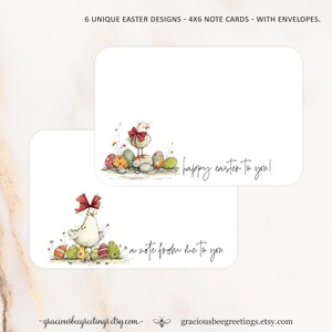 Whimsical Chick Easter Notecards | Spring Stationery with Envelopes
