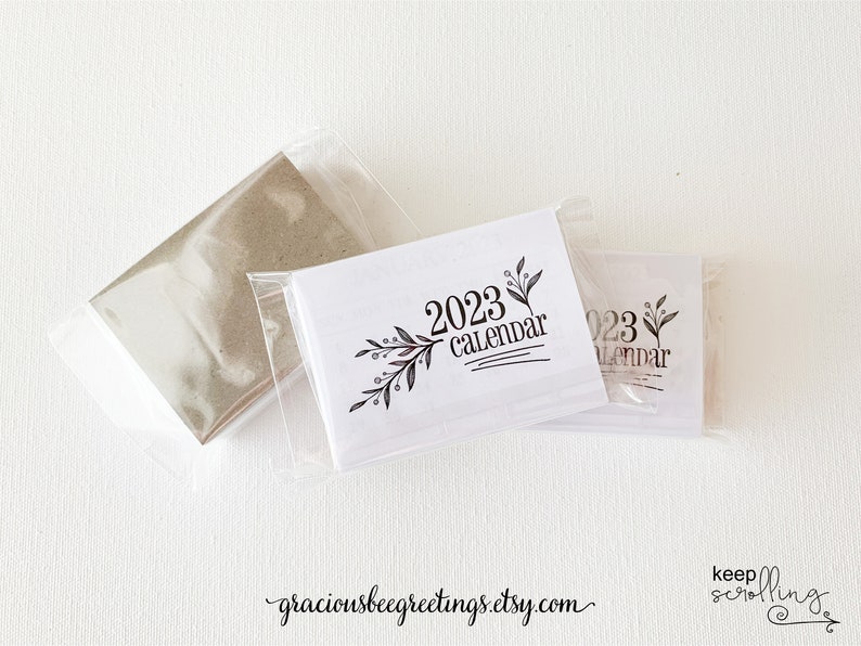 2023 Mini Tear-off Calendar 2023 Monthly Tear-off Calendars - Etsy