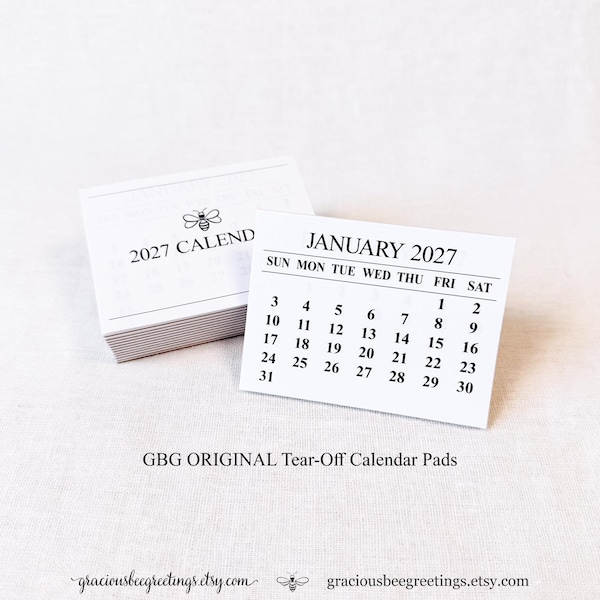 Tear Away Calendar - Etsy