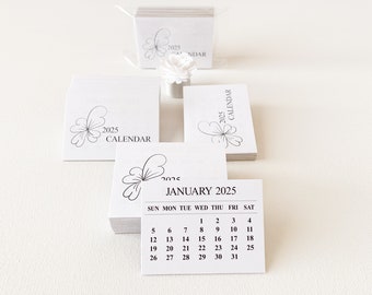 2025 Mini Tear-off Calendar, 2025 Monthly Tear-off Calendars, 2025 Calendars, Tear off Craft Calendar Refill Pads, Quantity 12 Pads