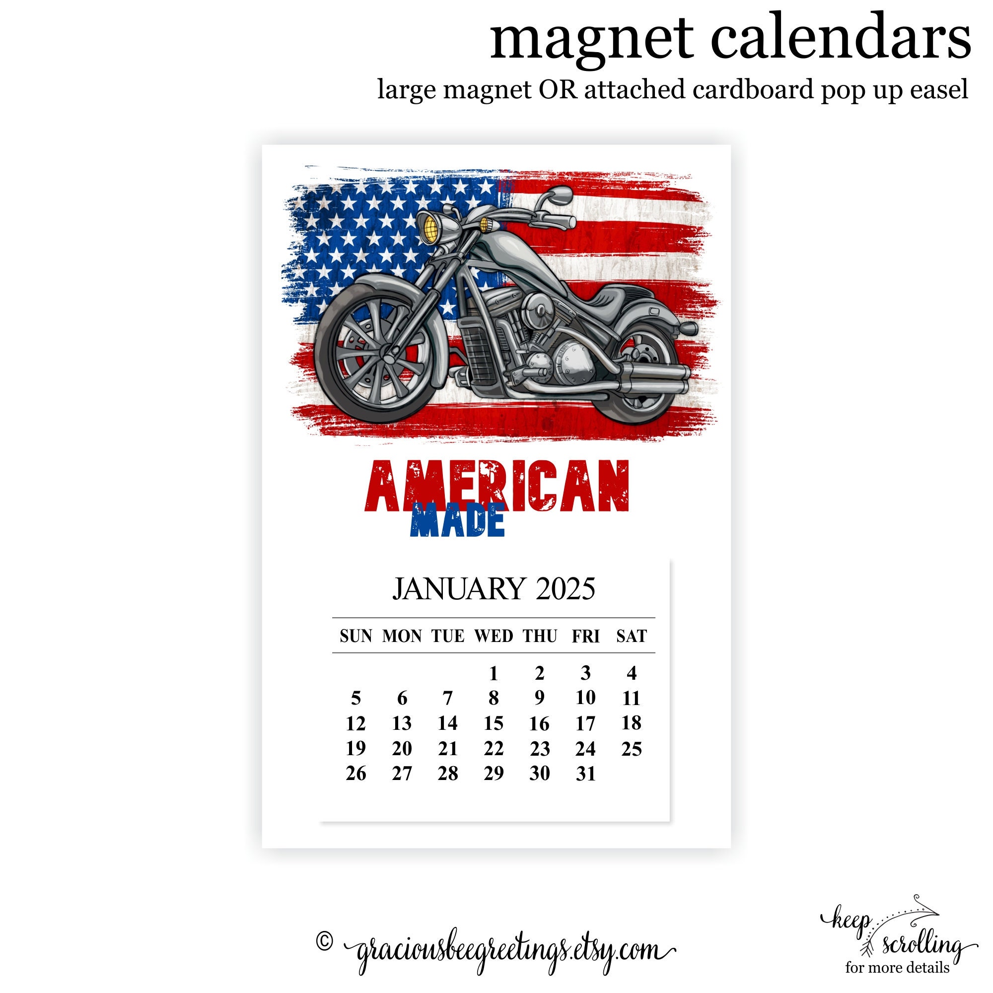 2025-motorcyle-rider-magnet-calendar-2025-patriotic-fridge-calendar-2025-flag-calendar-american-biker-calendar-biker-gift-man-cave-gift-etsy