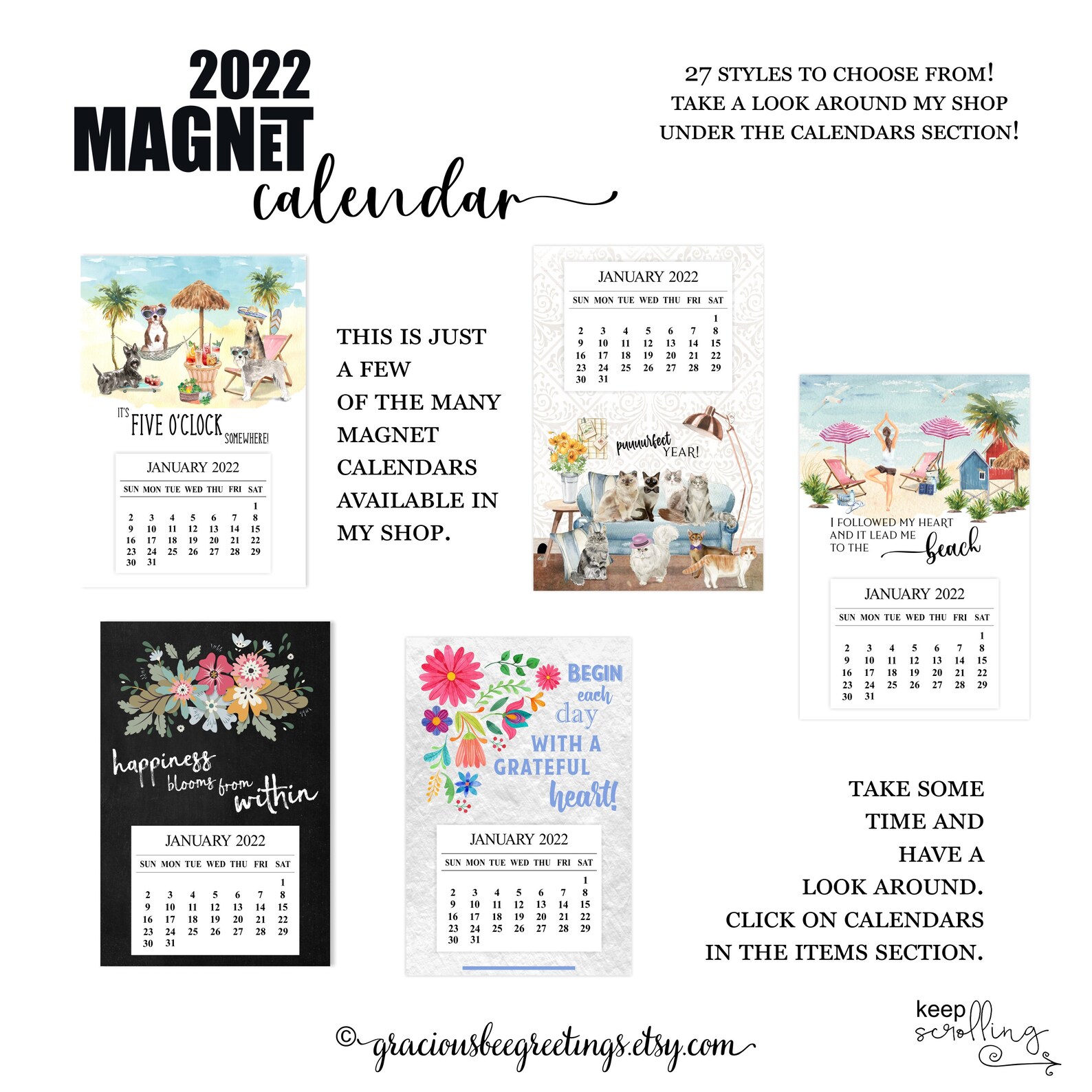 2022 Personalized Calendar 2022 Calendar with 2022 Etsy