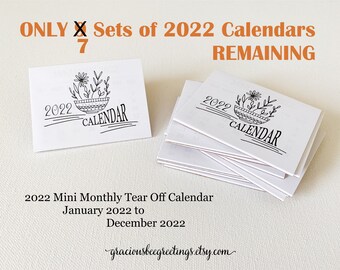 Tear Off Calendar | Etsy