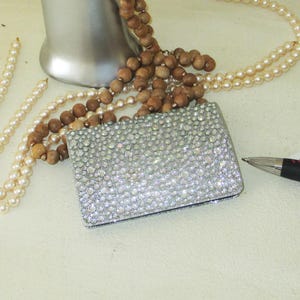 Porta-cartão de crédito para bolsa, bolso ou mochila, um pouco de brilho para guardar cartões ou dinheiro