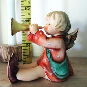 Goebel West Germany, large angel playing horn, &quot;Joyous News&quot; in very nice gift giving condition to keep or gift to someone special