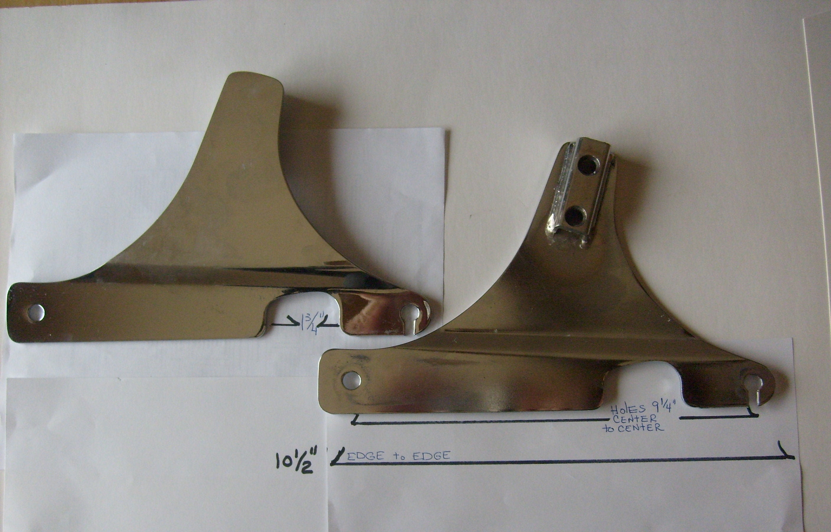 Harley Davidson chrome sissy bar bracket set I do not know Etsy