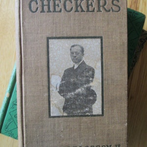 Checkers antique book in hardcover 1896 publication by Henry Blossom Jr. in very nice 127 year old condition