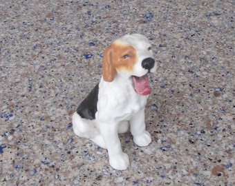 Vintage Yawning Dog Figurine, Japan Shelf Sitter Collectable