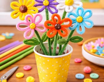 Pipe Cleaner flowers lesson plan