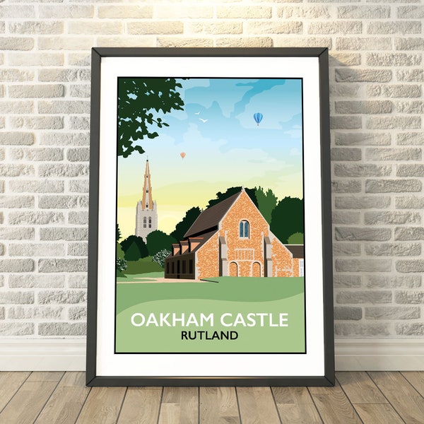 Oakham Castle, Rutland, East Midlands - capture a memory with signed travel prints, cards & gifts by Tabitha Mary