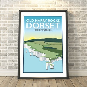 Old Harry Rocks, Isle of Purbeck, Dorset -  capturing a memory - Travel prints and gifts by Tabitha Mary