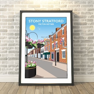 Stony Stratford, Milton Keynes, Buckinghamshire -  capturing a memory - Travel prints and gifts by Tabitha Mary