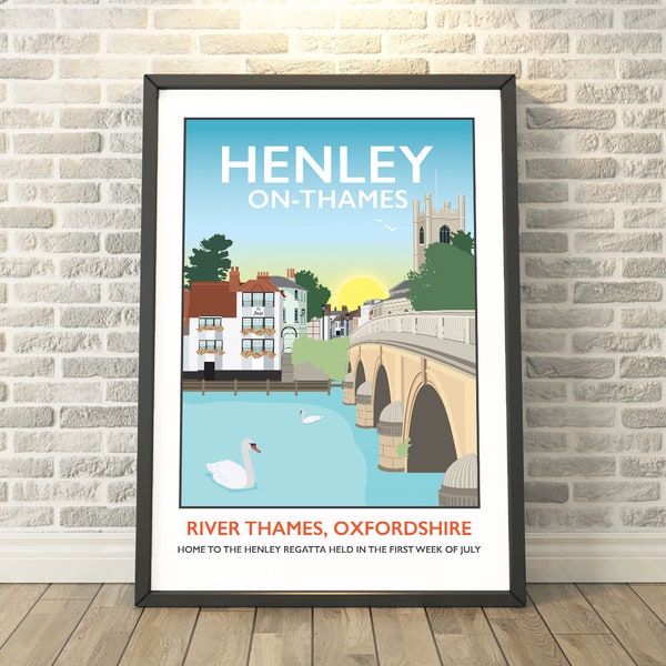 Henley-on-Thames, River Thames, Oxfordshire -  capturing a memory - Travel prints and gifts by Tabitha Mary