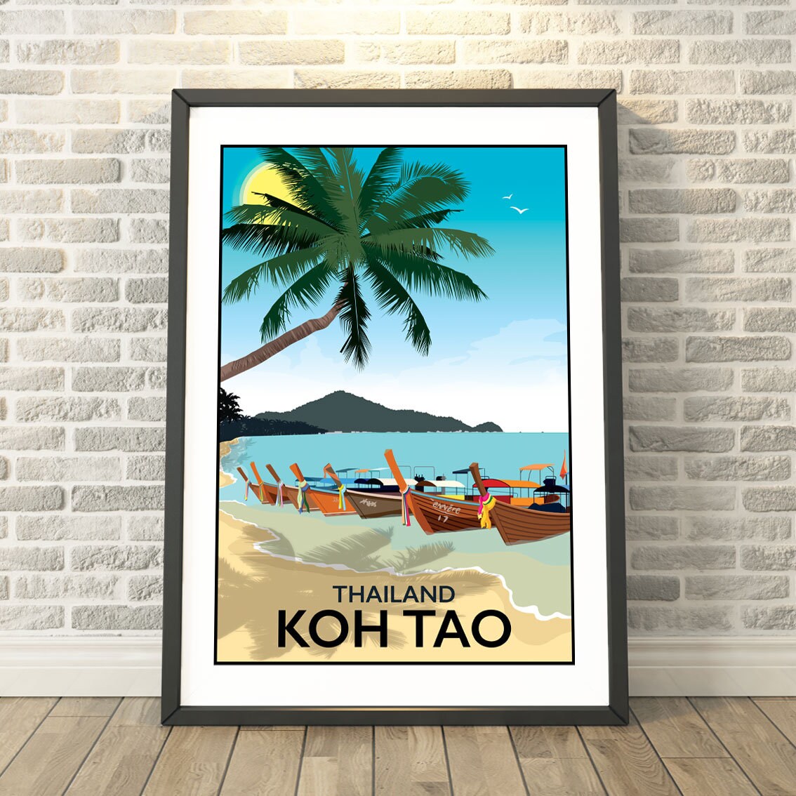 Poster Mural A0 - Plage De Thaïlande - Grande Impression Photo Paysage
